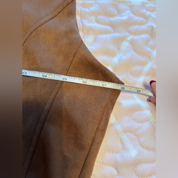 Donna Ricco Brown Suede Sleeveless Shift Dress Size 8 NWT - Picture 5 of 9